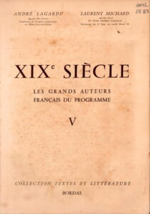 XIX SIÈCLE: Les Grands Auteurs Français Du Programme V.