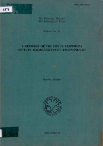 A Revision of the Gens Lespedeza Section Macrolespedeza (Leguminosae)