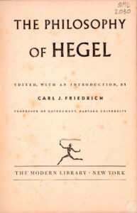 The Philosophy of Hegel.