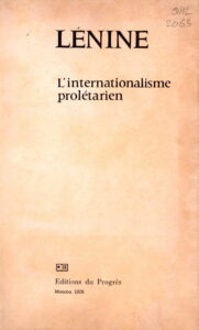 L’internationalisme proletarien.